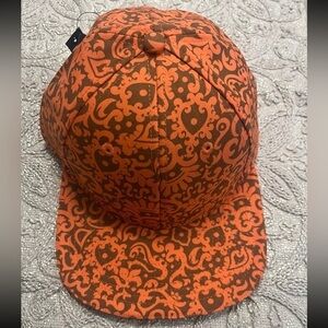 Marc By Marc Jacobs Orange and Brown Patterned Hat